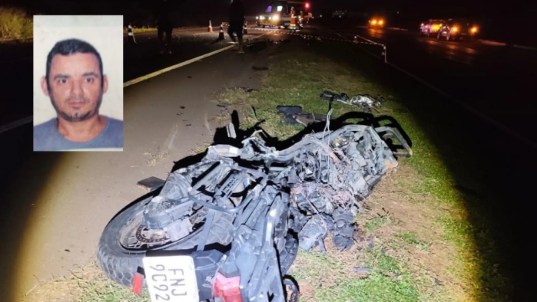 Caminhonete atinge e passa por cima de motociclista na BR-163 em Dourados