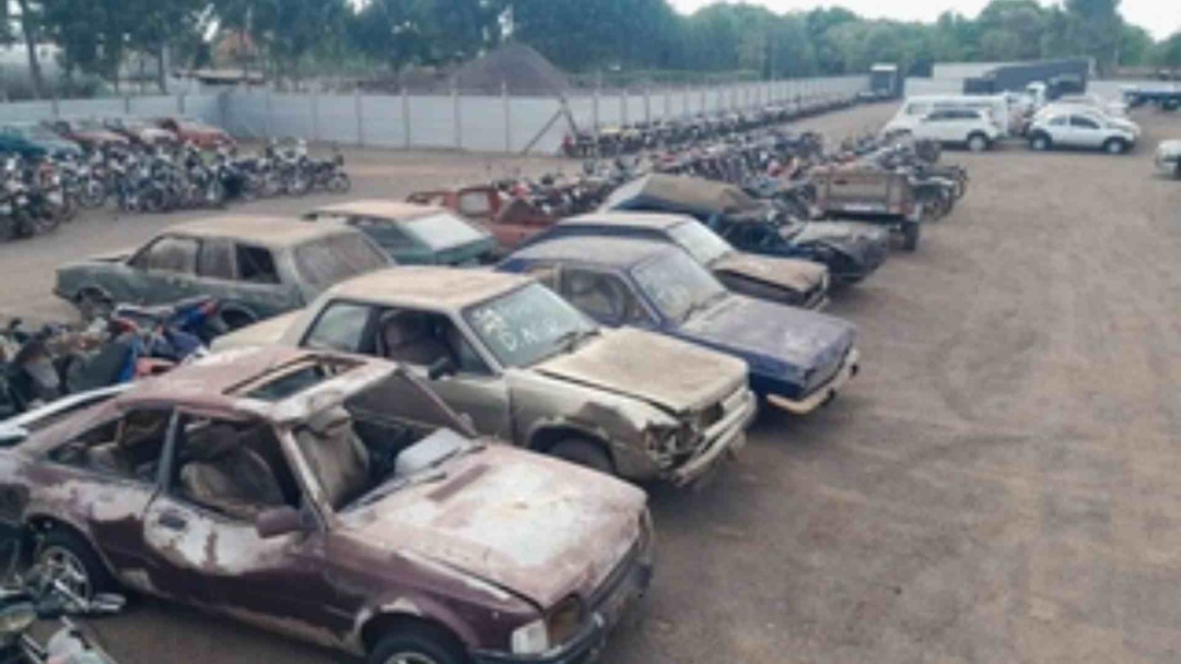 Detran divulga leilão de 15 toneladas com sucatas inservíveis