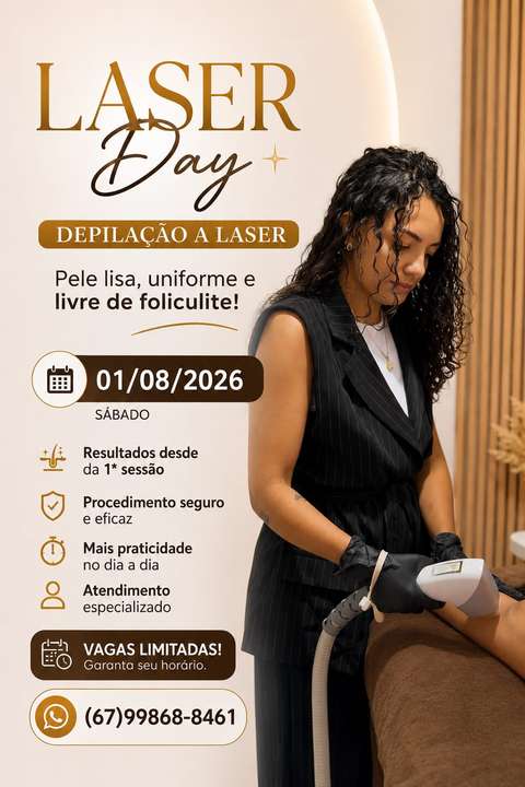 Laser Day oferece depila&ccedil;&atilde;o a laser com atendimento especializado e vagas limitadas